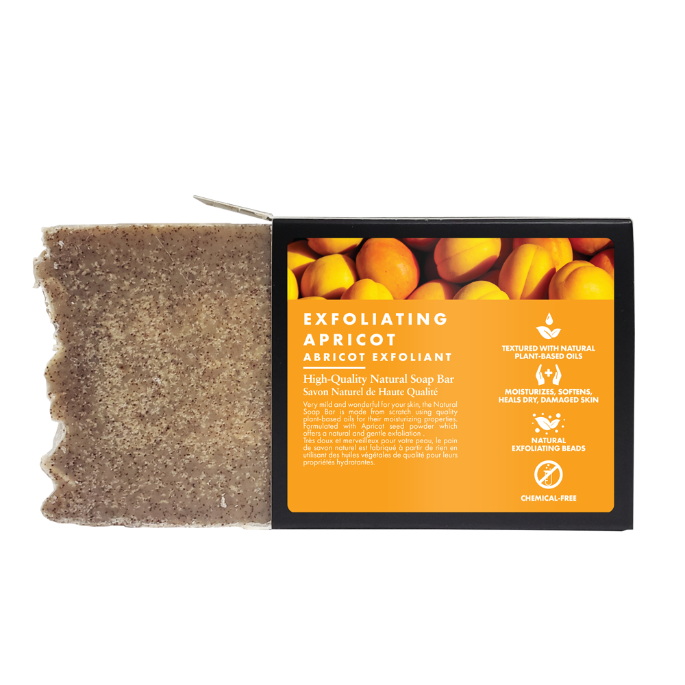 All Natural Soap Apricot Exfoliation Bar- 120g