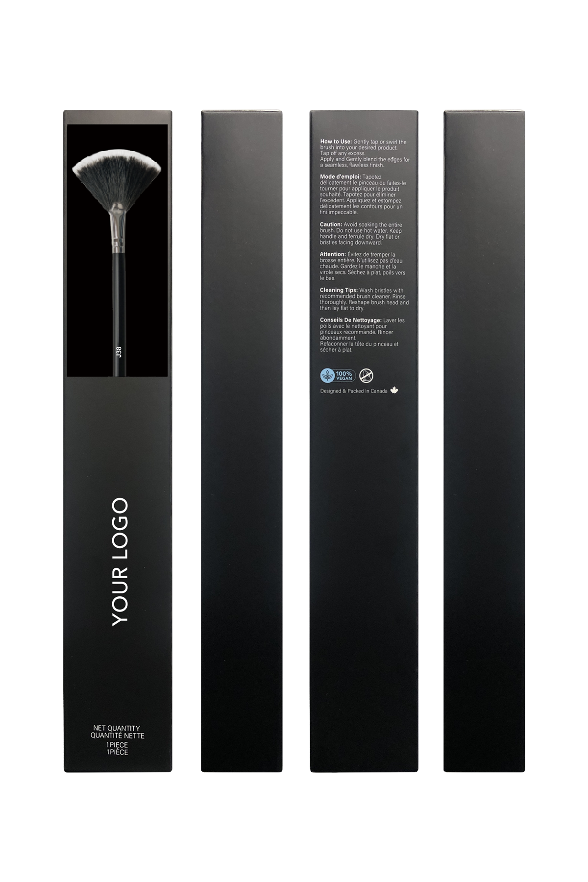 J38 Fan Brush w Box