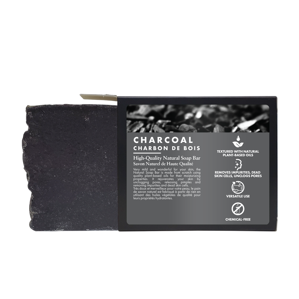 All Natural Soap Charcoal Bar- 120g